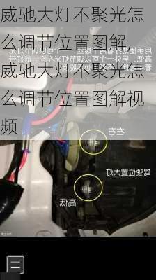 威驰大灯不聚光怎么调节位置图解,威驰大灯不聚光怎么调节位置图解视频
