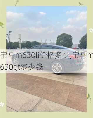 宝马m630li价格多少,宝马m630gt多少钱