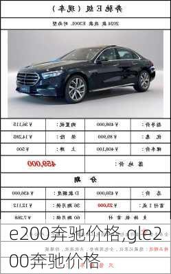 e200奔驰价格,gle200奔驰价格