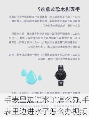 手表里边进水了怎么办,手表里边进水了怎么办视频
