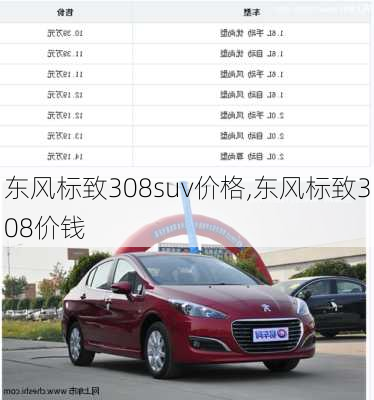 东风标致308suv价格,东风标致308价钱