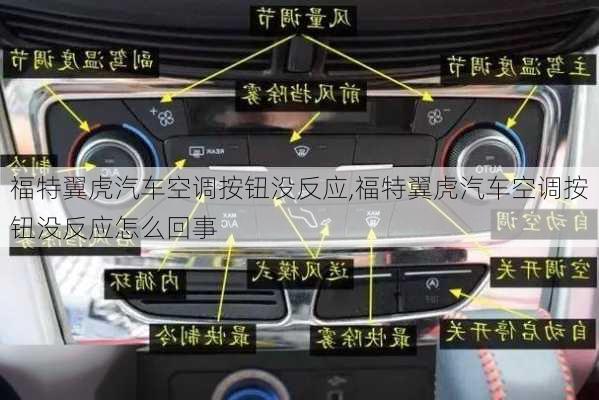 福特翼虎汽车空调按钮没反应,福特翼虎汽车空调按钮没反应怎么回事