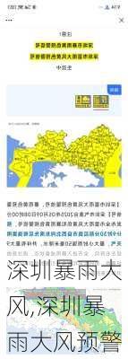 深圳暴雨大风,深圳暴雨大风预警