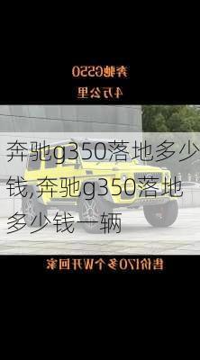 奔驰g350落地多少钱,奔驰g350落地多少钱一辆