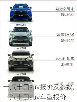 一汽丰田suv报价及参数,一汽丰田suv车型报价