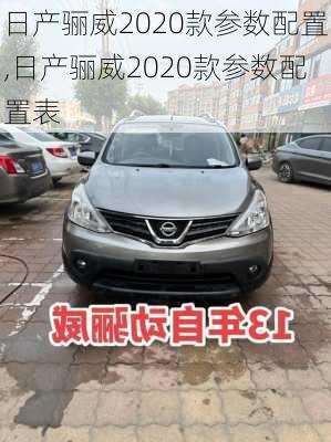 日产骊威2020款参数配置,日产骊威2020款参数配置表