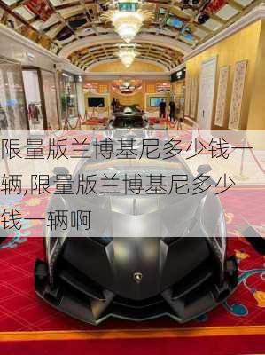 限量版兰博基尼多少钱一辆,限量版兰博基尼多少钱一辆啊